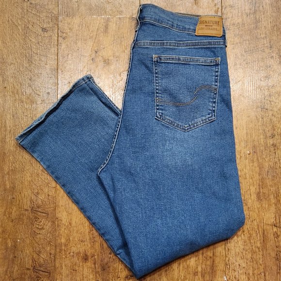 LEVI'S SIGNATURE Heritage High-Rise Straight Women's Jeans - Sz 16 - Picture 1 of 7